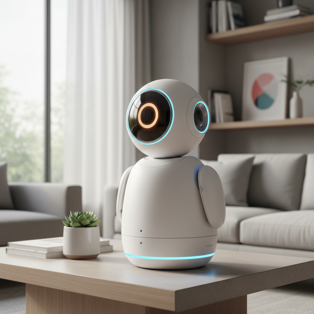 Aido Home Robot ranked product image in the top 10 Home Assistant Robots. Image by www.CleaningRobots.Online.