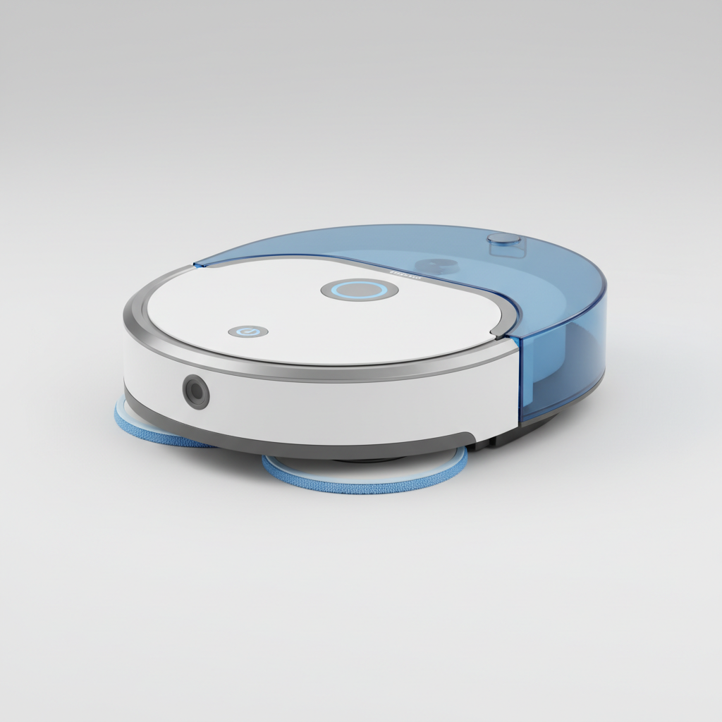 Bissell SpinWave Wet & Dry ranked product image in the top 10 Robot Mops. Image by www.CleaningRobots.Online.