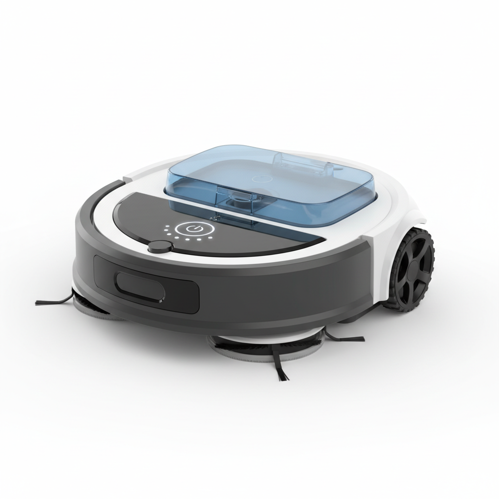 Bobsweep PetHair SLAM+ Mop ranked product image in the top 10 Robot Mops. Image by www.CleaningRobots.Online.
