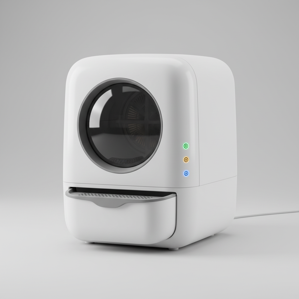 Casa Leo Leo's Loo Too ranked product image in the top 10 Robot Litter Boxes. Image by www.CleaningRobots.Online.