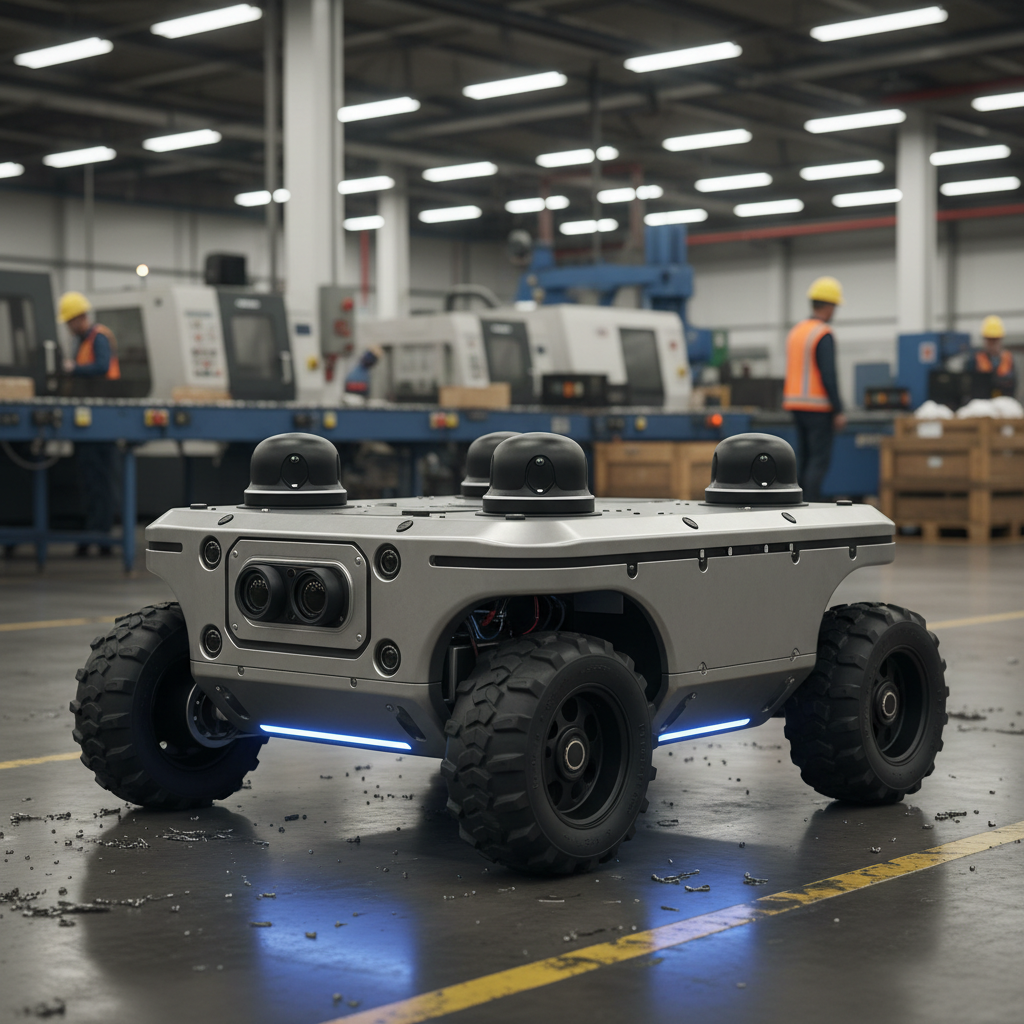Clearpath Robotics Husky A300 ranked product image in the top 10 Work Safety Robots. Image by www.CleaningRobots.Online.