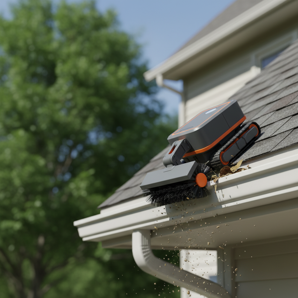 Draper Gutter Cleaning Kit (semi-robotic) ranked product image in the top 10 Gutter Cleaning Robots. Image by www.CleaningRobots.Online.