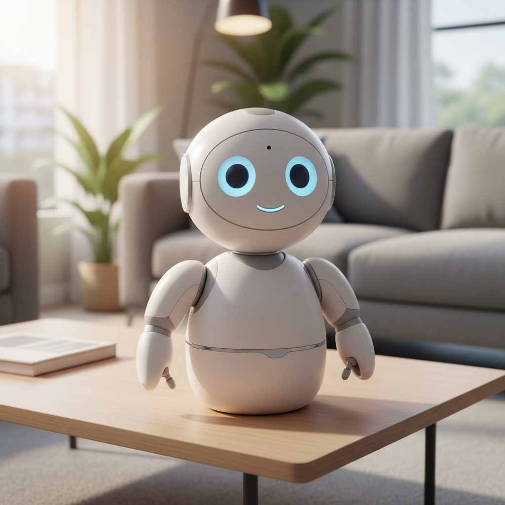 Embodied Moxie ranked product image in the top 10 Home Assistant Robots. Image by www.CleaningRobots.Online.