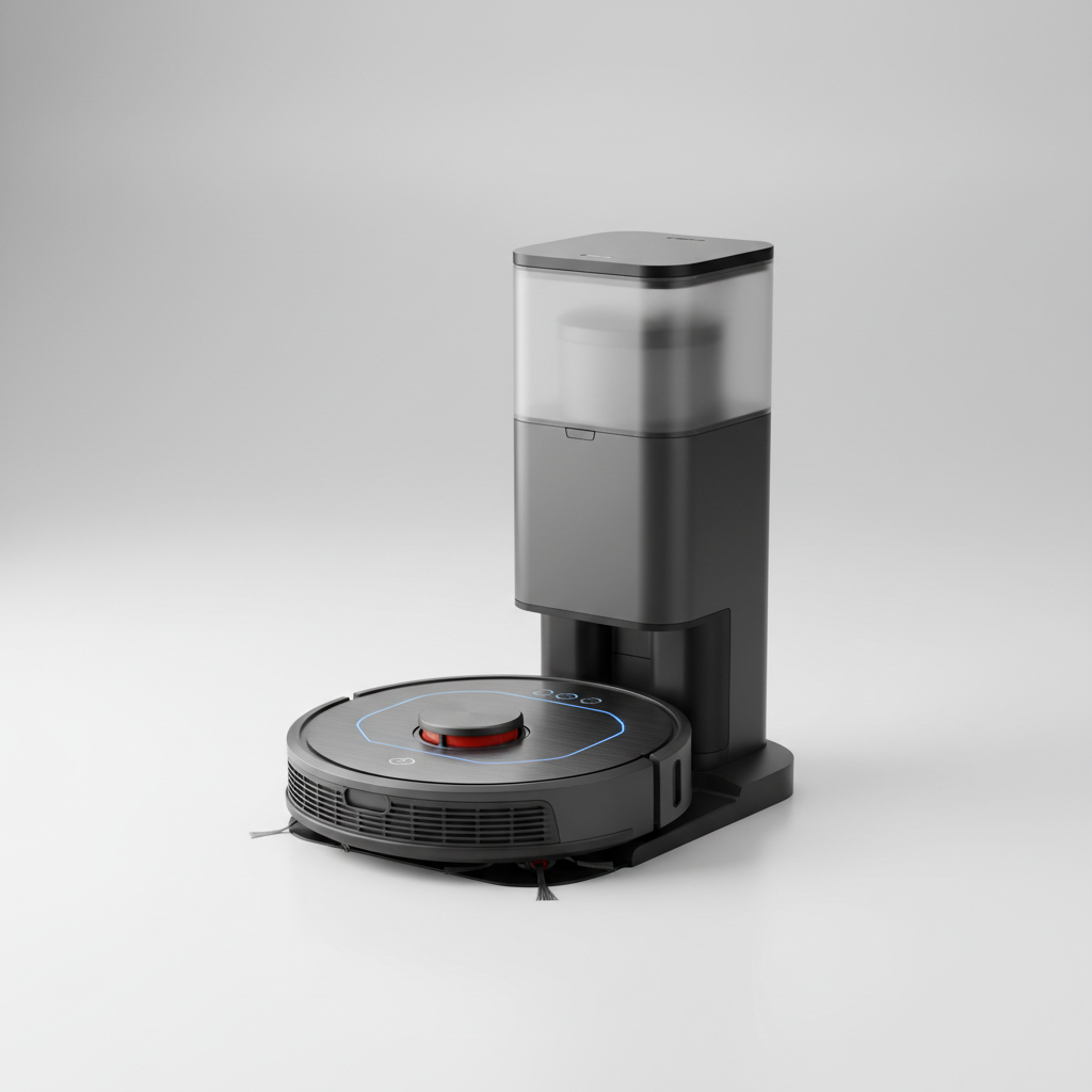 Eufy Clean X8 Pro SES ranked product image in the top 10 Self-Empty Vacuums. Image by www.CleaningRobots.Online.