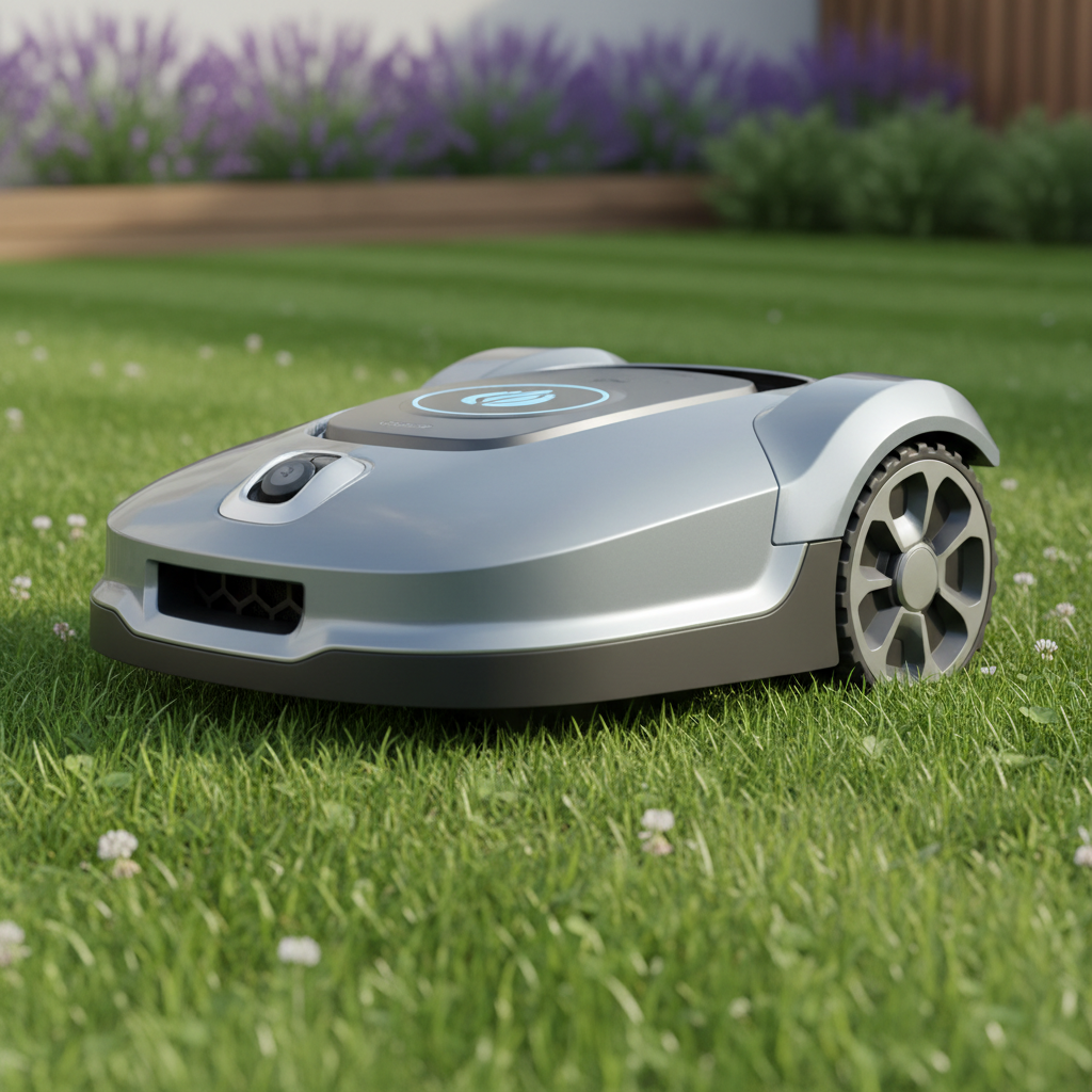 Gardena Sileno City 250 ranked product image in the top 10 Robot Lawn Mowers. Image by www.CleaningRobots.Online.