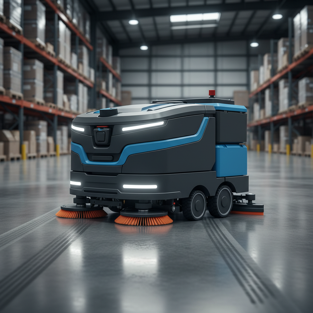 Gaussian Robotics Scrubber 50 ranked product image in the top 10 Work Cleaning Robots. Image by www.CleaningRobots.Online.