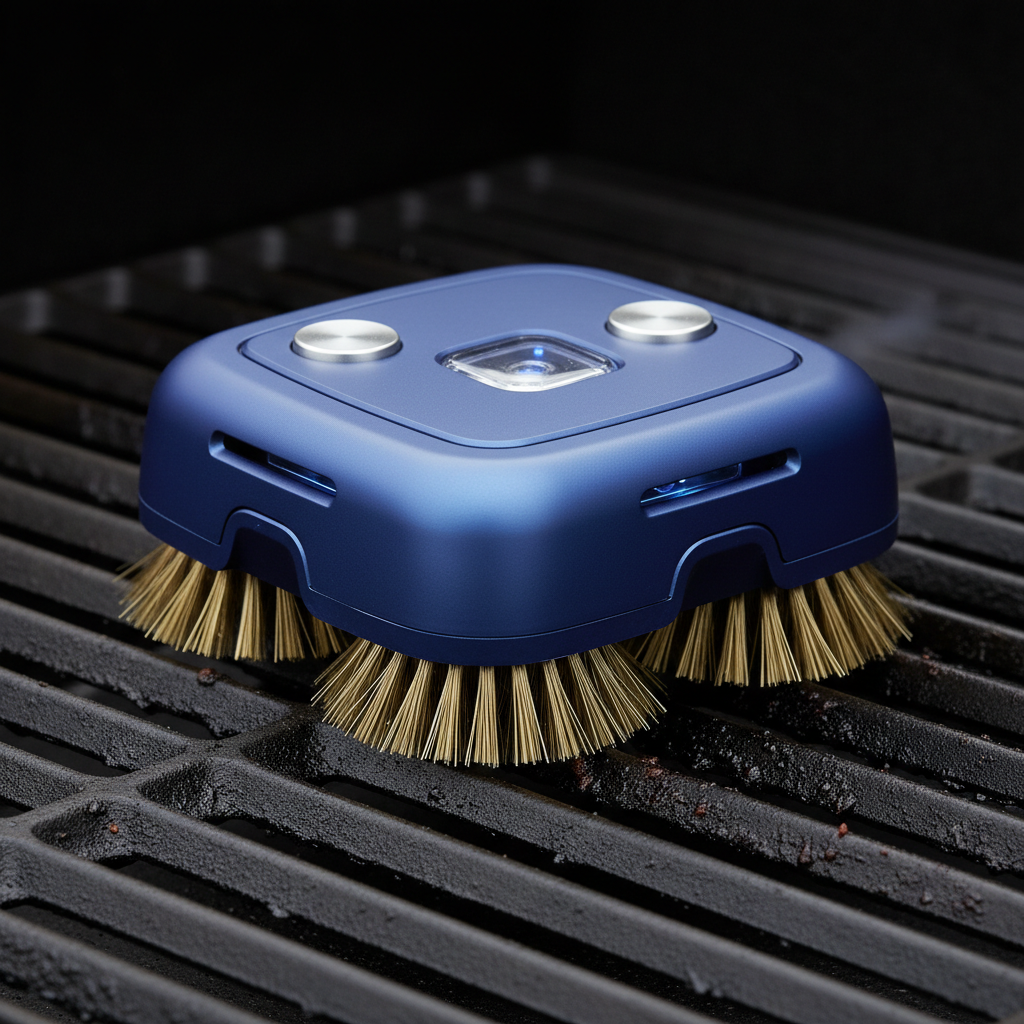 Grillbot GBU101 (Blue) related product comparison image in the Grill Cleaning Robots category. Image by www.CleaningRobots.Online.