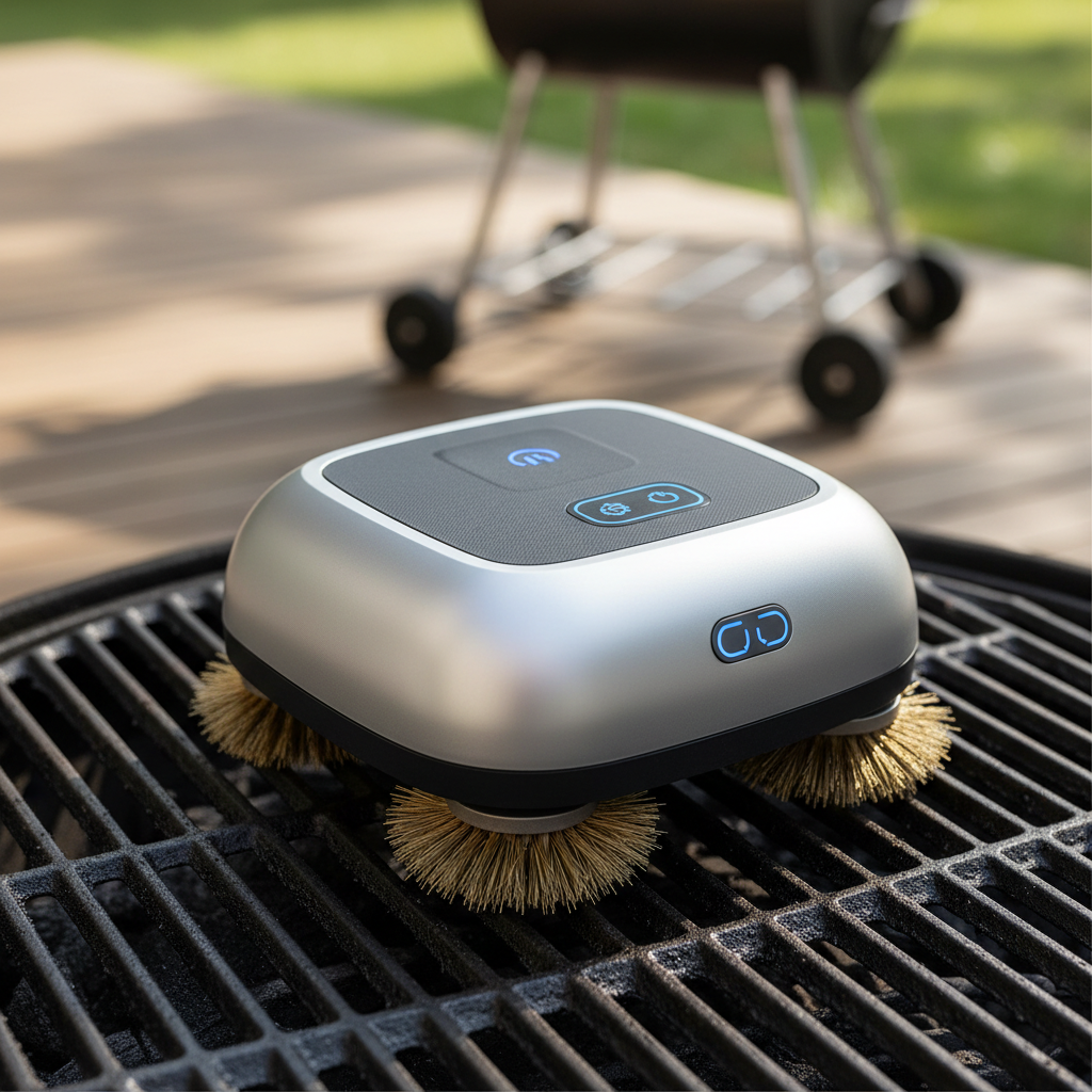 Grillbot Original (Silver) related product comparison image in the Grill Cleaning Robots category. Image by www.CleaningRobots.Online.