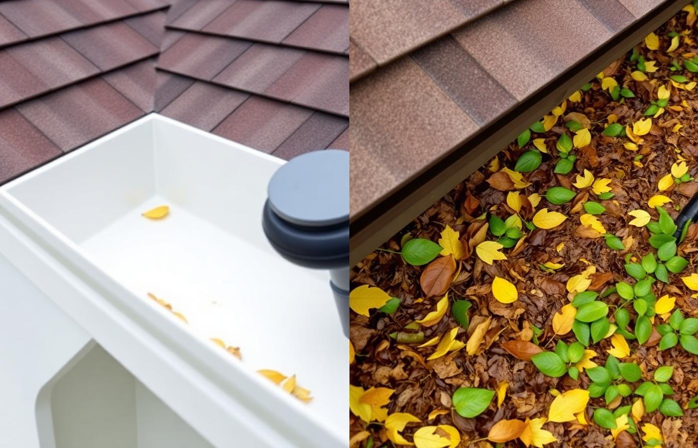 A homeowner operating a gutter cleaning robot control unit from the ground beside a house. Image by www.CleaningRobots.Online.