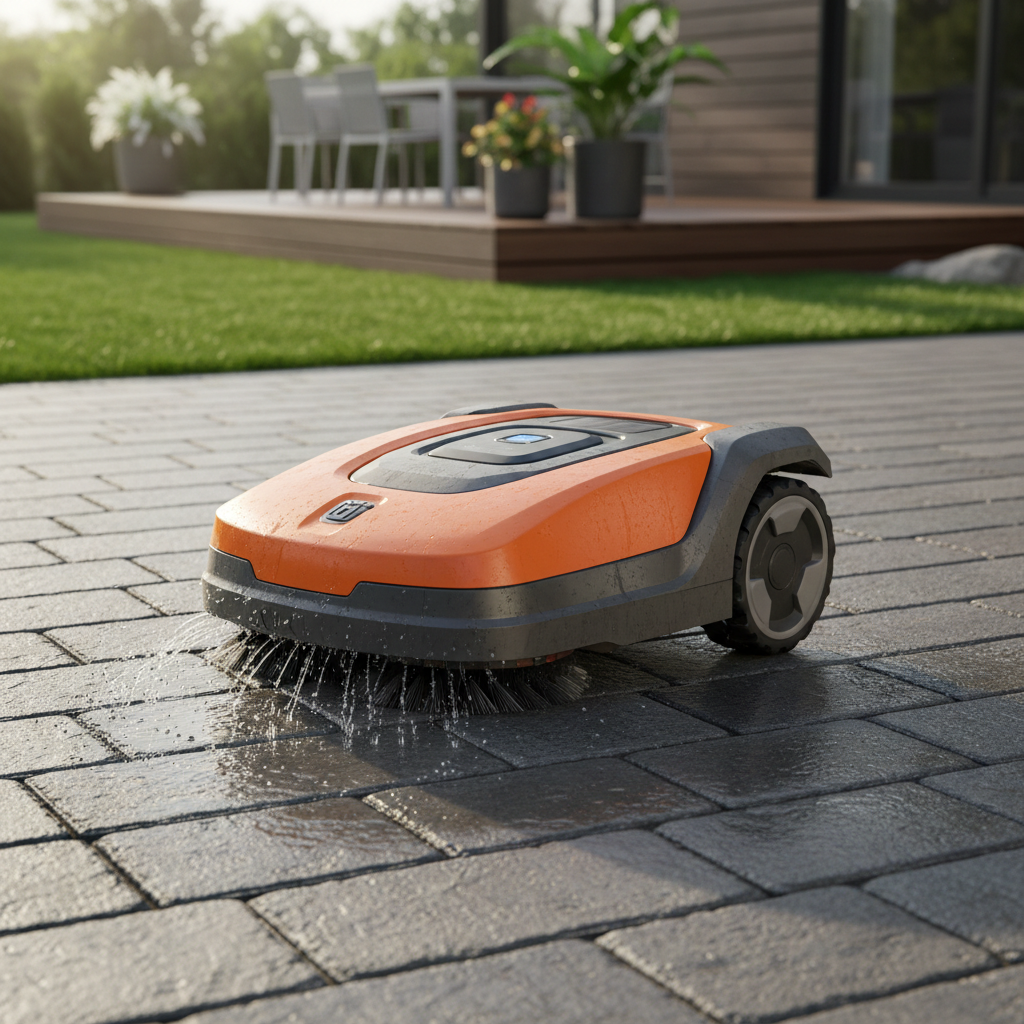 Husqvarna Automower 315X (outdoor) ranked product image in the top 10 Outdoor Clean Robots. Image by www.CleaningRobots.Online.