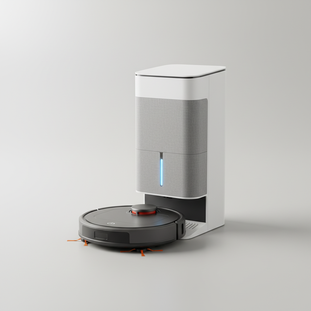 iLife V9e Pro ranked product image in the top 10 Self-Empty Vacuums. Image by www.CleaningRobots.Online.