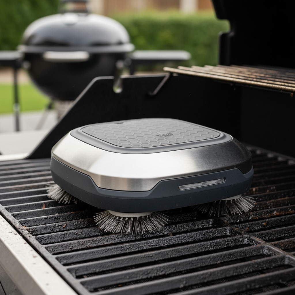 Kenley Grill Cleaner Robot ranked product image in the top 10 Grill Cleaning Robots. Image by www.CleaningRobots.Online.
