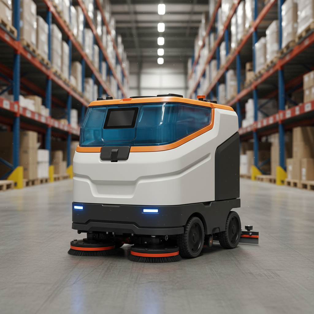 LionsBot LeoScrub ranked product image in the top 10 Work Cleaning Robots. Image by www.CleaningRobots.Online.