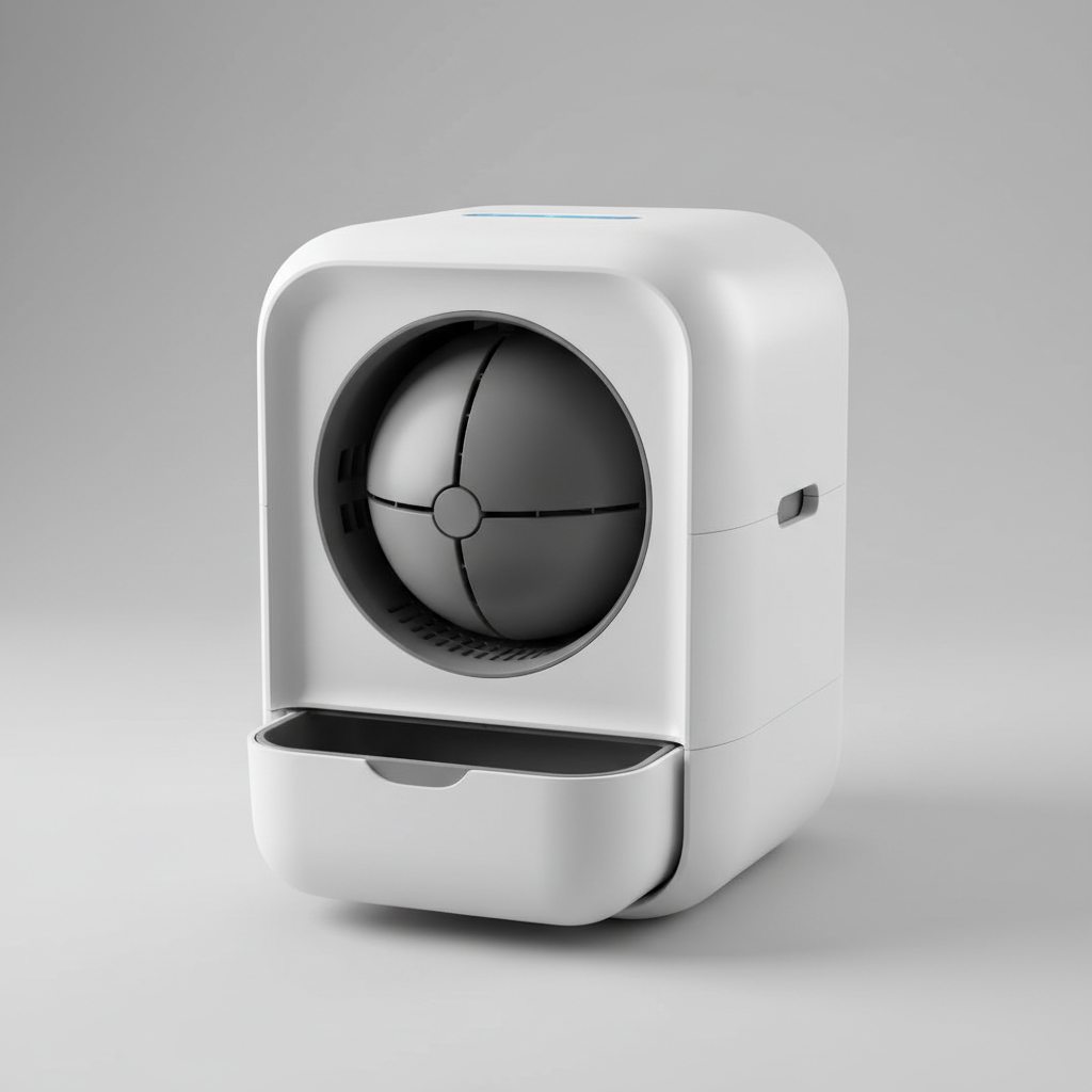 Neakasa M1 ranked product image in the top 10 Robot Litter Boxes. Image by www.CleaningRobots.Online.