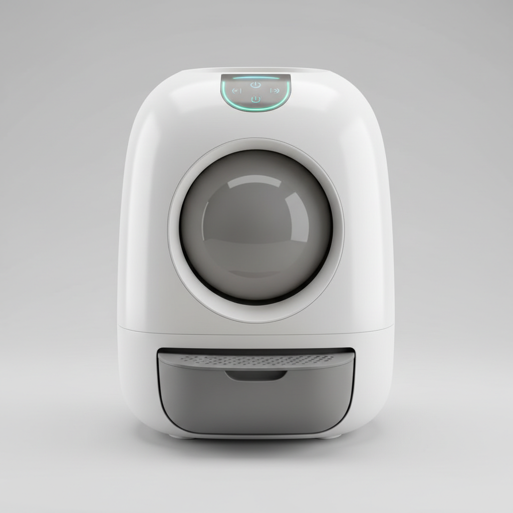 Petkit Pura X ranked product image in the top 10 Robot Litter Boxes. Image by www.CleaningRobots.Online.