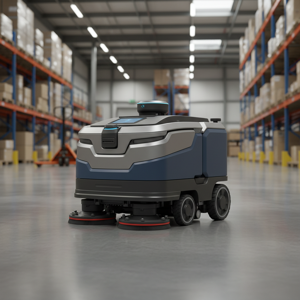 Pudu Robotics CC1 ranked product image in the top 10 Work Cleaning Robots. Image by www.CleaningRobots.Online.