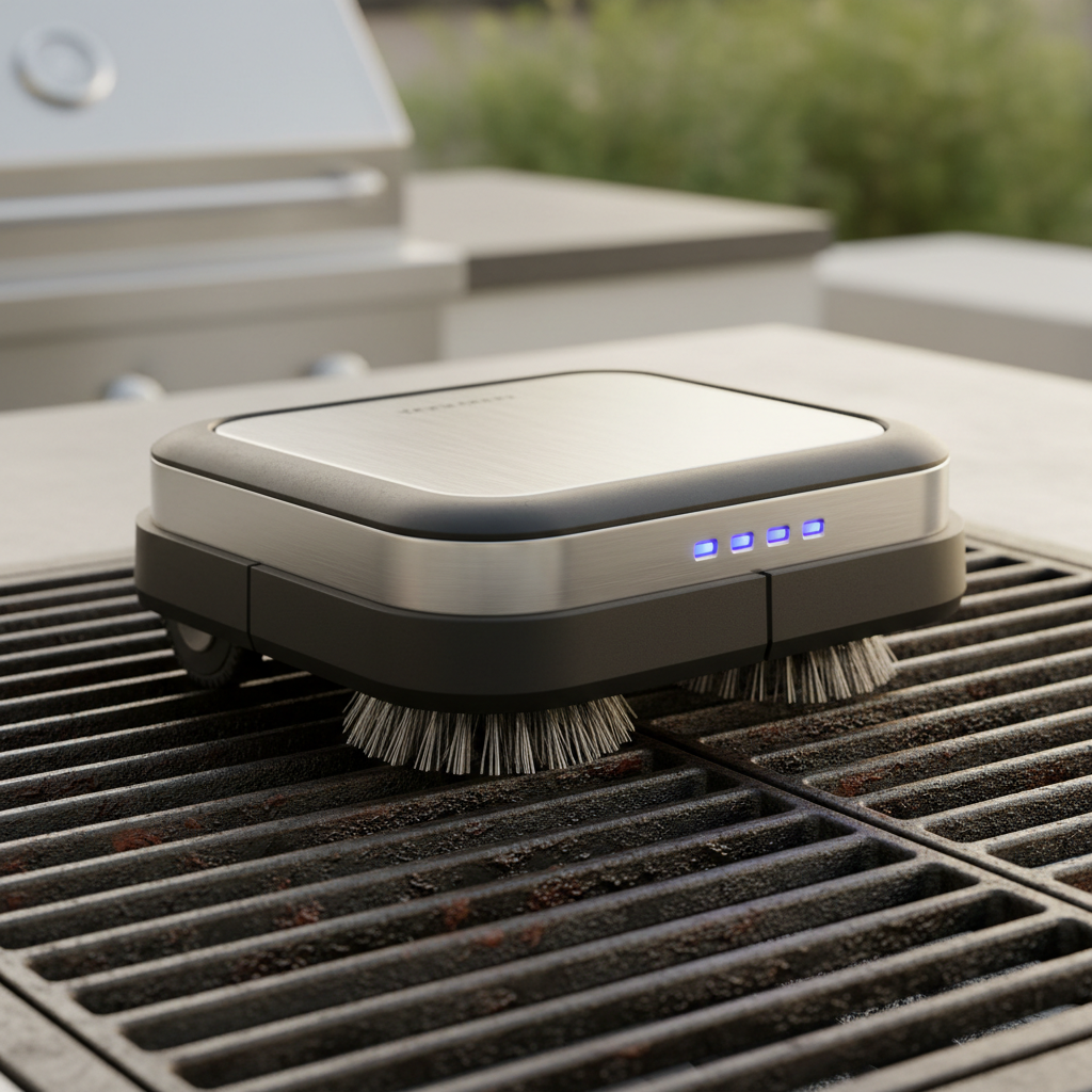 RoboGrill Cleaner ranked product image in the top 10 Grill Cleaning Robots. Image by www.CleaningRobots.Online.