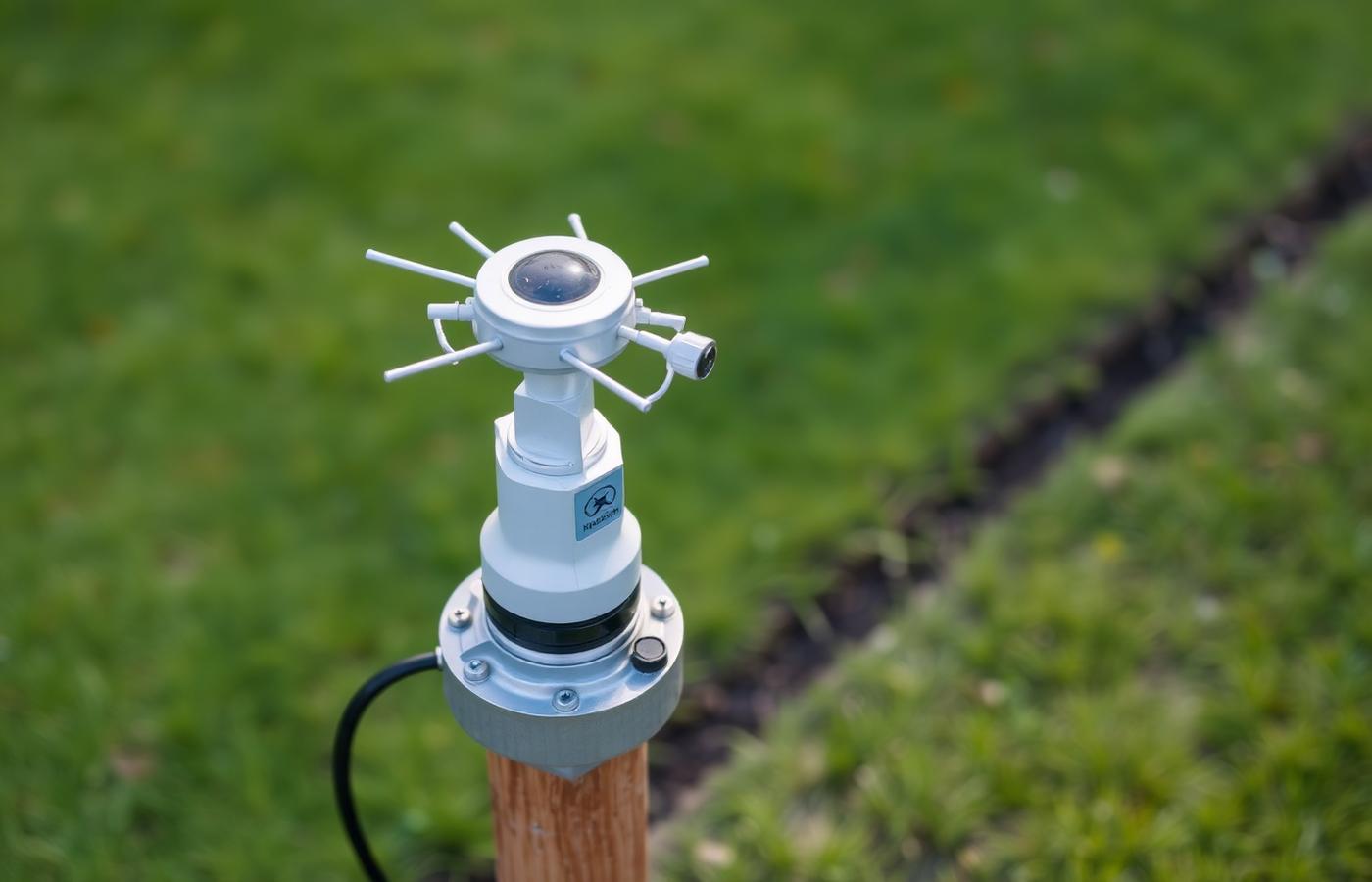 A smartphone app screen showing a mapped lawn boundary for a GPS robot lawn mower. Image by www.CleaningRobots.Online.