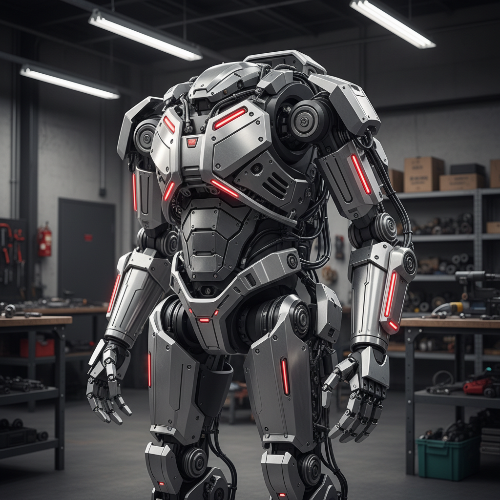 Sarcos Guardian XO ranked product image in the top 10 Work Lifting Assistance Robots. Image by www.CleaningRobots.Online.