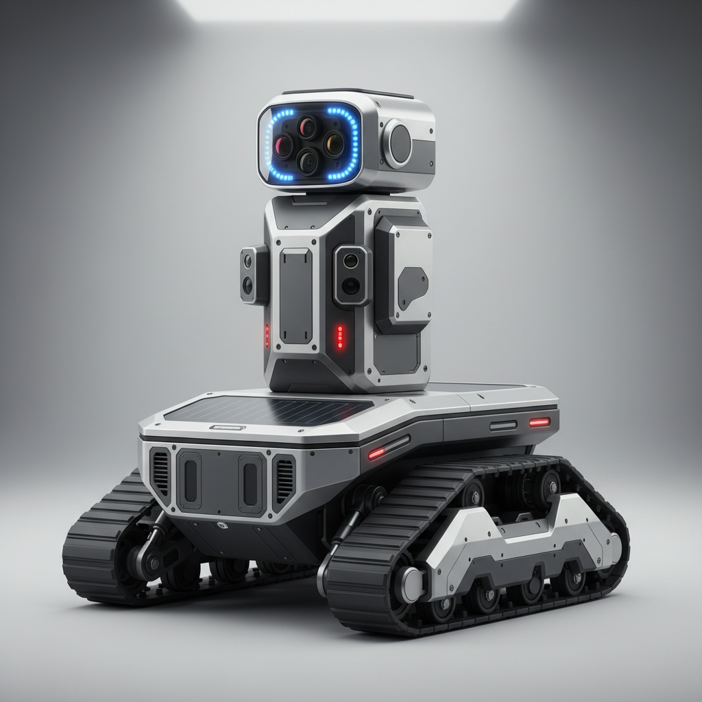 SMP Robotics S5.2 ranked product image in the top 10 Security Patrol Robots. Image by www.CleaningRobots.Online.